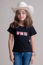 Camiseta Juvenil Texas Farm - Ctf038 - Do 10 Ao 14 - Preto 14