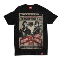 Camiseta Juvenil The Walking Dead - Rick e Negan