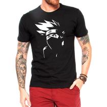 Camiseta Kakashi Naruto, Anime, Mangá, Geek, Nerd, Ótima Qualidade T-Shirt , Camisa , Blusa