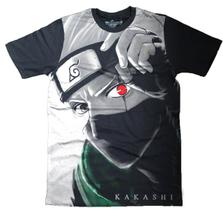 Camiseta Kakashi Sharingan Naruto Akatsuki Camisa Masculina Infantil Algodao