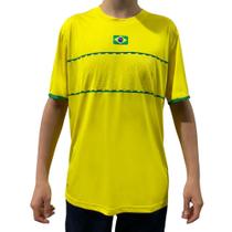 Camiseta Kanxa Brasil Hexa Amarelo e Verde - Masculino