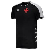 Camiseta Kappa Vasco Supporter Block Masculina - Preta