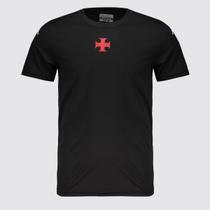 Camiseta Kappa Vasco Viagem 2025 Preta Camiseta Kappa Vasco Viagem 2025 Preta