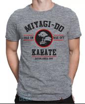 Camiseta Karatê Kid Mestre Miyagi Cobra Kai Camisa Filme