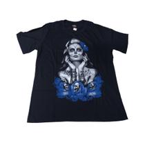 Camiseta Katrina Mexicana Caveira Adulto Plus Size Hcd402 RCH