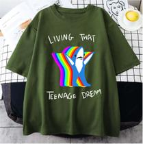 Camiseta Katy Perry Left Shark Living That Teenage Dream Unissex
