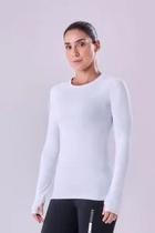 Camiseta Keep Cool Needed Manga Longa UV50 Ind Authen Branco