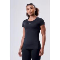 Camiseta Keep Cool Pep UV50 - feminino - preto Camiseta Keep Cool Pep UV50 - feminino - preto