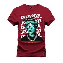 Camiseta Keep Cool State Algodão Estampada Unissex Nexstar Varias Cores