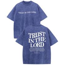 Camiseta KEEVICI Boys Christian Jesus Faith Trust in The Lord