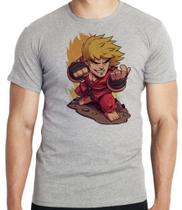 Camiseta Ken Street Fighter Blusa criança infantil juvenil adulto camisa todos tamanhos