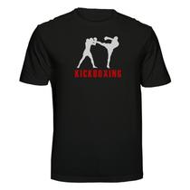 Camiseta Kickboxing Esporte de Combate Cor:PretaTamanho:G Camiseta Kickboxing Esporte de Combate Cor:PretaTamanho:G