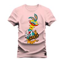 Camiseta KickYouu Estampada Algodão Confortável 30.1 Penteada