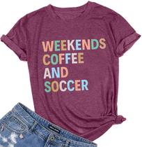 Camiseta KIDDAD Fines de Semana Café Mamá de Fútbol Manga Corta