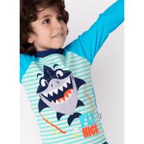 Camiseta Kids Tubarão ML Puket Azul Claro 110400582