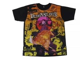 Camiseta Kimetsu No Yaiba Kimetso No Yaiba Zenitsu e Nezuko Blusa Adulto Unissex Anime A269 BM Camiseta Kimetsu No Yaiba Kimetso No Yaiba Zenitsu e Nezuko Blusa Adulto Unissex Anime A269 BM