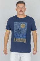 Camiseta King&ampJoe estampada Marinho