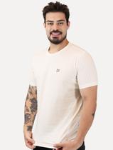 Camiseta King & Joe Masculina Basic Script Peito Off White Tamanho:M/M