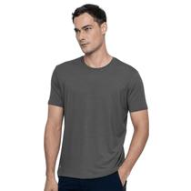 Camiseta King&Joe Travel Pack Modal Slim grafite Camiseta King&Joe Travel Pack Modal Slim grafite