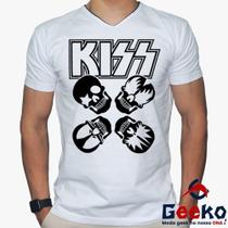 Camiseta Kiss 100% Algodão Banda de Rock Geeko