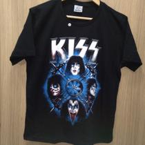 camiseta kiss 100% algodão, excelente para o dia a dia.