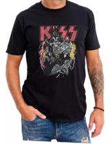 Camiseta Kiss Banda De Rock Camisa 100% Algodão