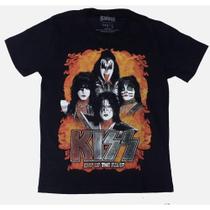 Camiseta Kiss Banda de Rock Preta Gene Simons BO591 BRC Camiseta Kiss Banda de Rock Preta Gene Simons BO591 BRC