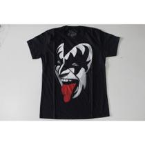 Camiseta Kiss Preta Banda de rock Gene Simons BO1385 BRC Camiseta Kiss Preta Banda de rock Gene Simons BO1385 BRC