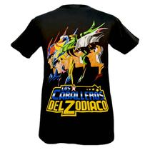 Camiseta Knights of the Zodiac com estampa dupla para homens Camiseta Knights of the Zodiac com estampa dupla para homens