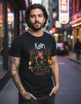 Camiseta Korn Banda Rock Nu Metal Masculina Algodão 100%