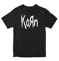Camiseta Korn Logo Oficina Rock Camiseta Korn Logo Oficina Rock