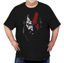 Camiseta Kratos God Of War Grande Plus Size Gamer Nerd Jogo