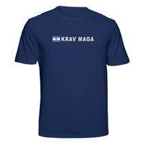 Camiseta Krav Maga Sistema de Combate Israelense Cor:Azul MarinhoTamanho:P