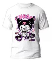 Camiseta Kuromi - Anime Onegai My Melody e Hello Kitty em Algodão