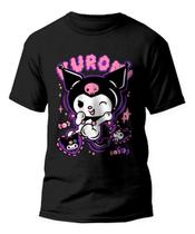 Camiseta Kuromi Anime Onegai My Melody Hello Kitty Algodão Camiseta Kuromi Anime Onegai My Melody Hello Kitty Algodão