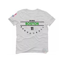 Camiseta Kyrie Irving Basquete Camiseta Boston Bill Russell