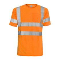 Camiseta L&M Hi Vis ANSI Classe 3 Refletiva de Segurança Laranja S Camiseta L&M Hi Vis ANSI Classe 3 Refletiva de Segurança Laranja S