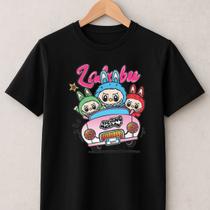 Camiseta Labubu Carros Feminina Babylook 100% Algodão