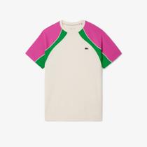 Camiseta Lacoste de Tênis Lacoste de blocos coloridos Ultra Dry Camiseta Lacoste de Tênis Lacoste de blocos coloridos Ultra Dry