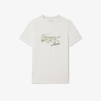 Camiseta Lacoste de Tênis Lacoste tradicional com estampa René Lacoste Camiseta Lacoste de Tênis Lacoste tradicional com estampa René Lacoste