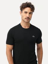 Camiseta Lacoste Masculina Basic Sport Quick Dry Preta Camiseta Lacoste Masculina Basic Sport Quick Dry Preta