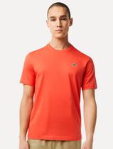 Camiseta Lacoste Masculina Sport Technique Logo Laranja