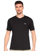 Camiseta Lacoste Masculina Sport Ultra-Dry V-Neck Preta