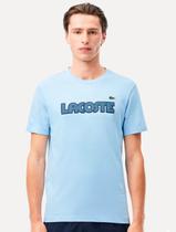 Camiseta Lacoste Masculina Sport Ultra-Dry Vintage Logo Azul Claro