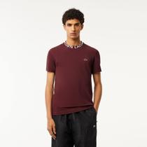 Camiseta Lacoste piqué de gola de jacquard Camiseta Lacoste piqué de gola de jacquard