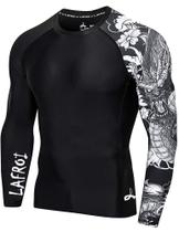 Camiseta LAFROI de Manga Longa com Proteção UPF 50+ e Compressão Camiseta LAFROI de Manga Longa com Proteção UPF 50+ e Compressão