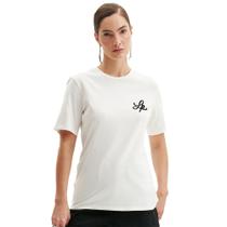 Camiseta Lança Perfume Logo OU24 Off White Feminino