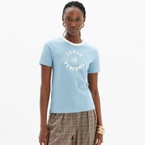 Camiseta Lança Perfume Name In25 Azul Feminino