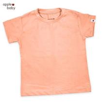 Camiseta laranja damasco - basic apple baby