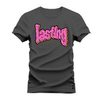 Camiseta Lasting Plus Size Forma Grande T-Shirt Estampa Dtf Premium